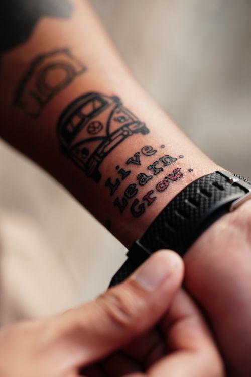 Small wrist tattoo